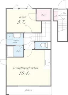 ティンカーベルRS【2階】の間取り