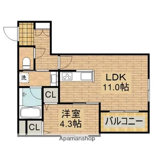 オーキッドガーデン鳳【3階】の間取り