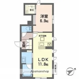 K.クレール【1階】の間取り