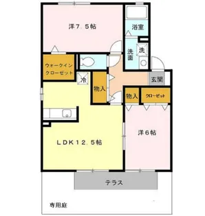パークサイドコート【1階】の間取り