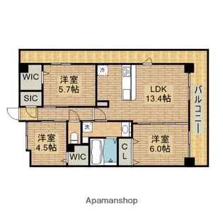 GEORGEV(ジョルジュサンク)【1階】の間取り