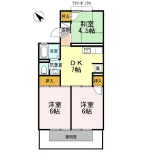 エミネントセジュール A棟【1階】の間取り