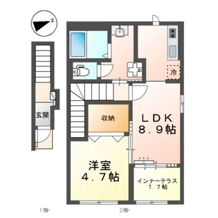 プラン デスポワール【2階】の間取り