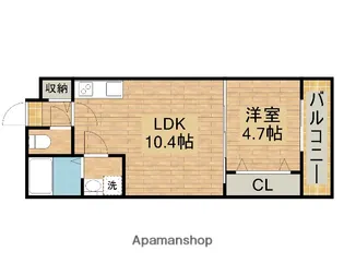 TKアンバーコート浜寺Ⅲ【3階】の間取り