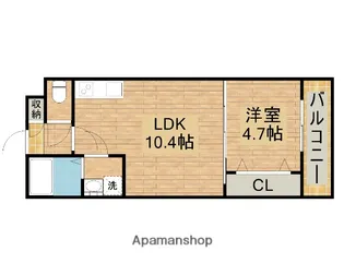 TKアンバーコート浜寺Ⅲ【1階】の間取り