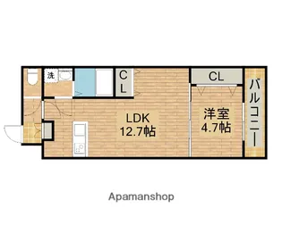 TKアンバーコート浜寺Ⅲ【1階】の間取り