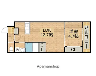 TKアンバーコート浜寺Ⅲ【3階】の間取り