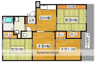 エスポワール高石【1階】の間取り