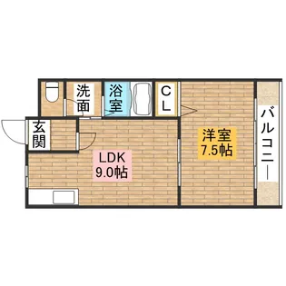 コンフォールふかいのもり【3階】の間取り