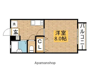 フレンテ鳳【2階】の間取り