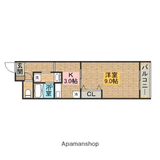サンパティークちぐさⅡ【1階】の間取り