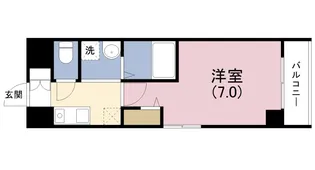 嵜本レジデンス福島【8階】の間取り