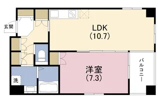 K.H.E【503号室】の間取り