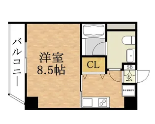 アクエルド緑地公園【404号室号室】の間取り