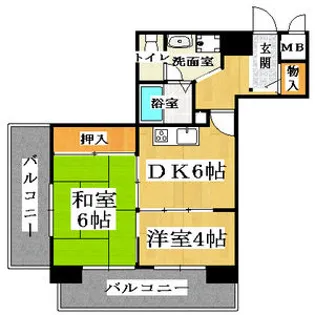 グレース大阪港【605号室】の間取り