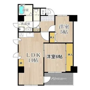 ロベリア弐番館【8階】の間取り