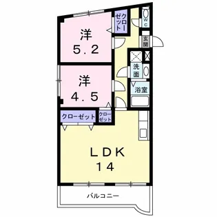 ファインバード【2階】の間取り