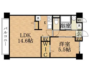 ゲートレジデンス鶴見緑地【2階】の間取り