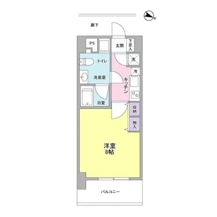 アプリーレ京町堀【0906号室】の間取り