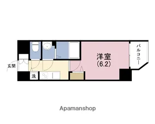 プレサンス大阪ゲートシティ【0701号室】の間取り