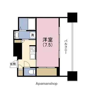 レジュールアッシュ梅田WEST【10階】の間取り