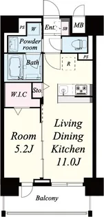 セレーナ コンフォルト天神橋【3階】の間取り