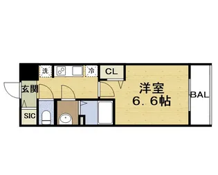 プレサンス大阪都島エレナード【5階】の間取り