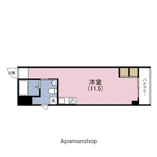 WK TAMATSUKURI【6階】の間取り