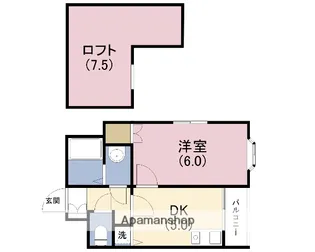 イデアールスパジオ【6階】の間取り
