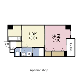 クレセル真田山【2階】の間取り