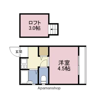 プチコート今里【4階】の間取り
