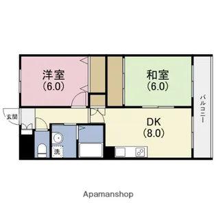 ファローエ【3階】の間取り