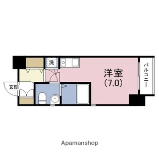 ネオアージュ玉造【3階】の間取り