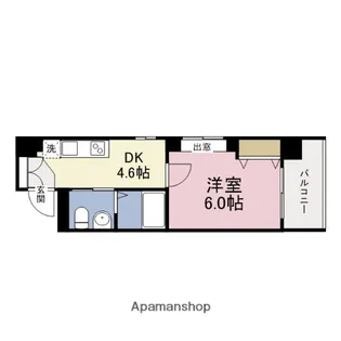 東小橋Ⅱ番館【5階】の間取り