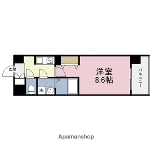 ドゥーエ森ノ宮【10階】の間取り