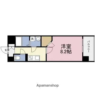 ドゥーエ森ノ宮【13階】の間取り