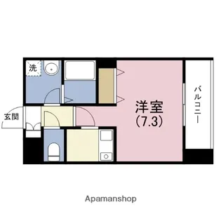 メゾンルージュ玉造【2階】の間取り