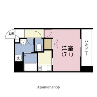 メゾンルージュ玉造【8階】の間取り