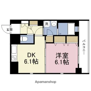 M’S上町台【5階】の間取り