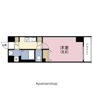 エグゼ大阪城東【2階】の間取り