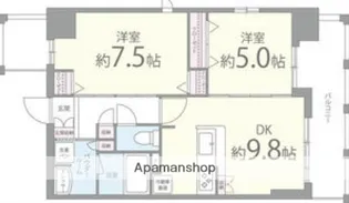 セイワパレス玉造【6階】の間取り