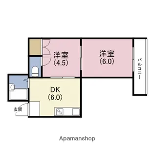 サンジェルマン玉造【3階】の間取り