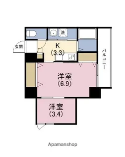 ドムス蒲生【4階】の間取り