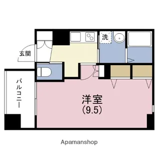 プレサンス谷町アルファ【4階】の間取り