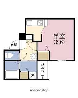 リバーライズ東小橋【5階】の間取り