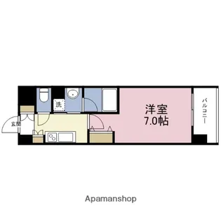 1Kの間取り画像