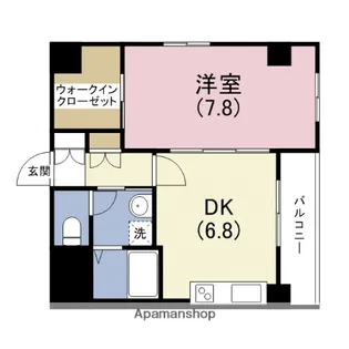 カメリア玉造【3階】の間取り