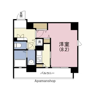 エイペックス四天王寺Ⅰ【9階】の間取り