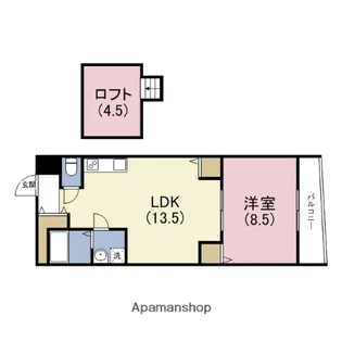 アロンディール新深江【2階】の間取り