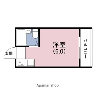 大宝新深江CTサンコート【1階】の間取り